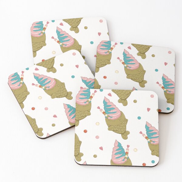 Item preview, Taiyaki with ice cream pattern designed and sold by SoykAart.