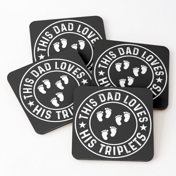 Item preview, this dad loves his triplets  designed and sold by popecassie.