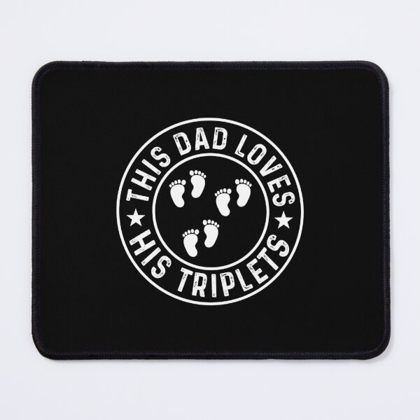 Item preview, this dad loves his triplets designed and sold by popecassie.
