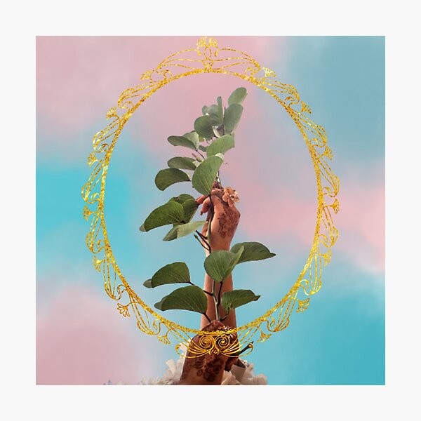 Item preview, Henna Hands In the Sky Holding Plants designed and sold by Hints-of-Home.