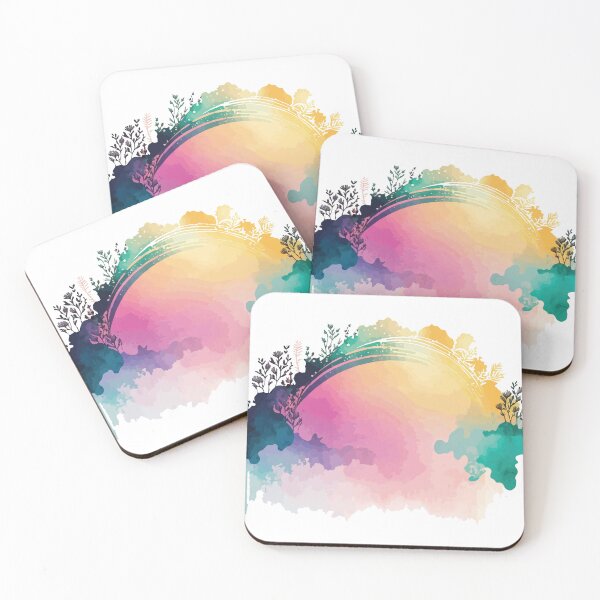 Item preview, A Modern Bohemian Sunset Watercolor with an Arch - Boho Chic Patterns designed and sold by GVRDesign.