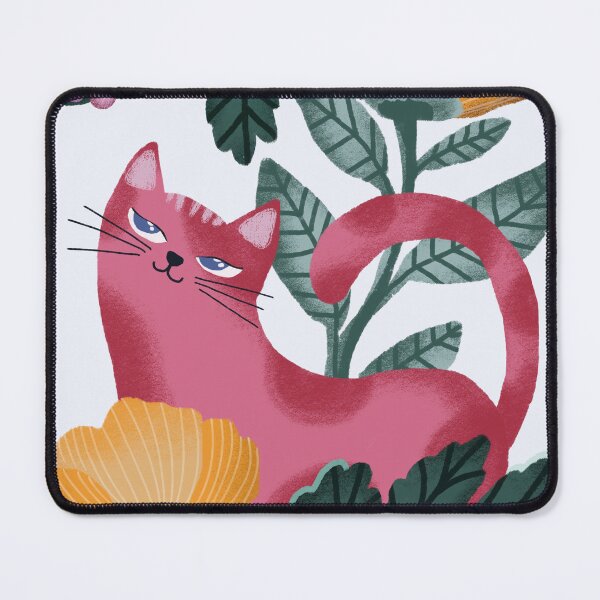Item preview, Haughty Cat amongst the beautiful florals designed and sold by pinkyfish1010.