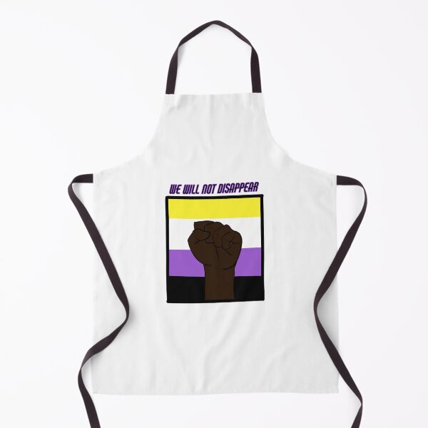 Item preview, We wont disappear ver. 2 Dark BIPOC Non binary designed and sold by NerdyNebula.