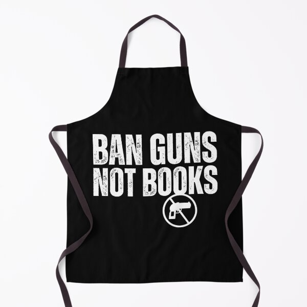 Item preview, Ban Guns Not Books White Text Slogan Design designed and sold by EarthArtDesigns.
