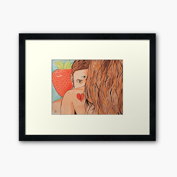 The way he sees Her Framed Art Print