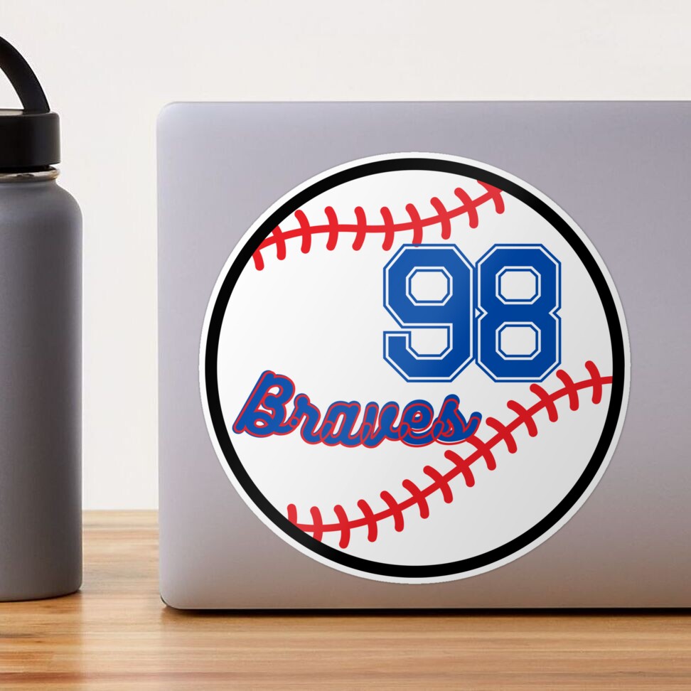 98 Braves Sticker for Sale by Grayce King