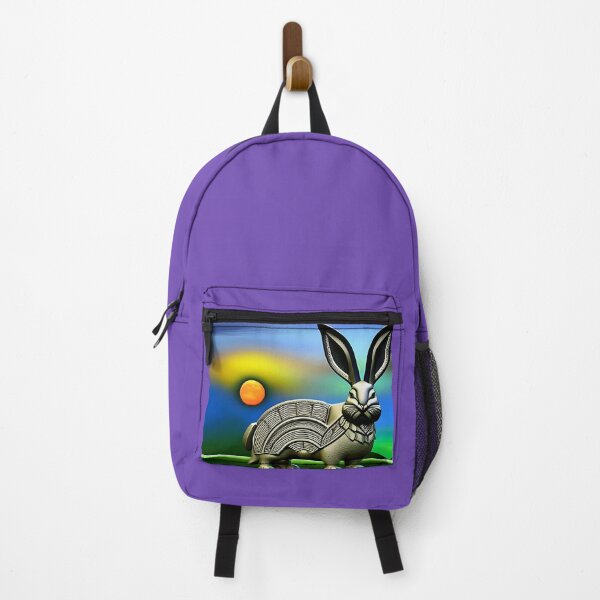 Item preview, Surreal Celtic Iron Rabbit in the Countryside at Sunset designed and sold by DreamyEscapism.