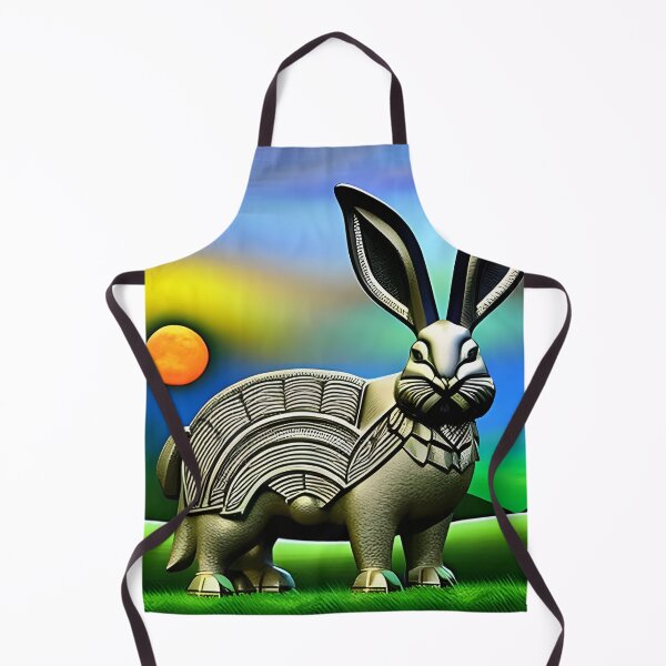 Item preview, Surreal Celtic Iron Rabbit in the Countryside at Sunset designed and sold by DreamyEscapism.