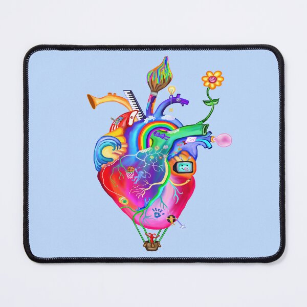 Item preview, Colorful Whimsical Childhood Heart designed and sold by Deborah Camp.