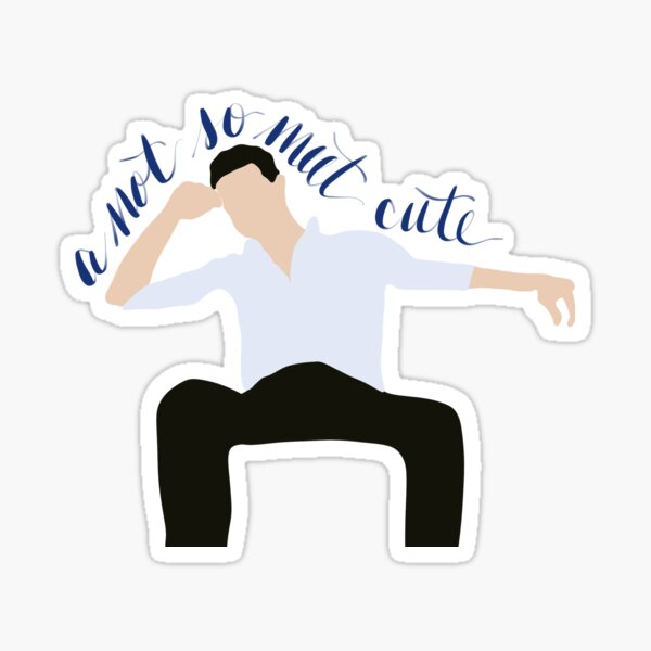 Item preview, A Not So Meet Cute - Huxley Sticker designed and sold by Lexx Hoggard.