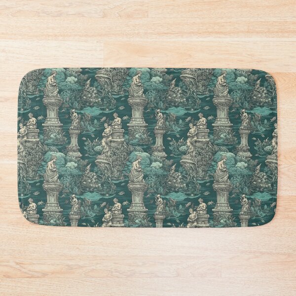 Item preview, Underwater Ancient Statues Pattern designed and sold by RooArtistry.