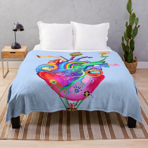 Item preview, Colorful Whimsical Childhood Heart designed and sold by Deborah Camp.