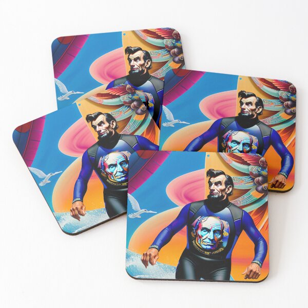 Item preview, Honest Abe hits the Waves designed and sold by positiveimages.
