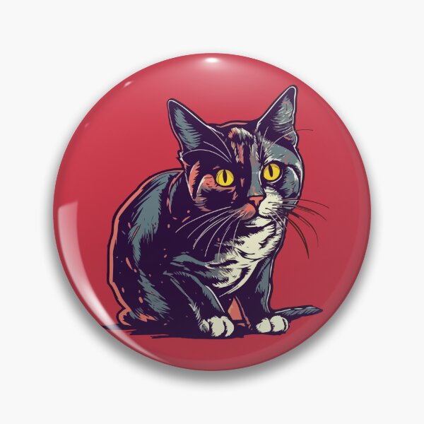 Item preview, Cat with Curious Eyes Cartoon Style designed and sold by Arncil.