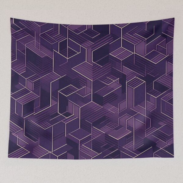 Item preview, Purple Cubes designed and sold by Verbotenn.