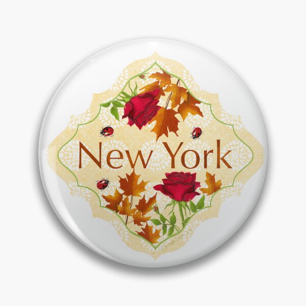 Item preview, New York State Rose Ladybug Sugar Maple | Sticker, Mug, Journal, Cup designed and sold by JourneyHomeMade.