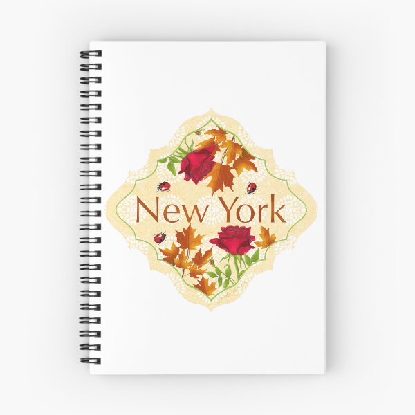 Item preview, New York State Rose Ladybug Sugar Maple | Sticker, Mug, Journal, Cup designed and sold by JourneyHomeMade.