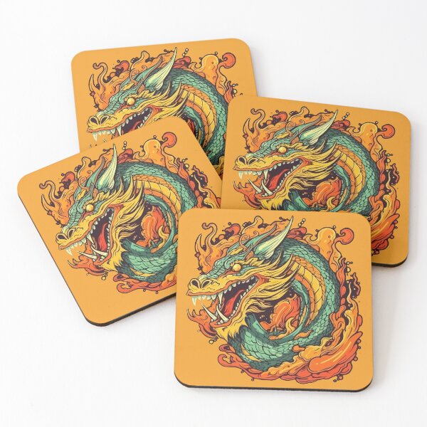 Item preview, Chinese Dragon Fire Aura Cartoon Style designed and sold by Arncil.
