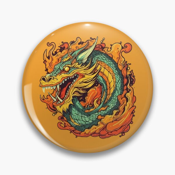 Item preview, Chinese Dragon Fire Aura Cartoon Style designed and sold by Arncil.