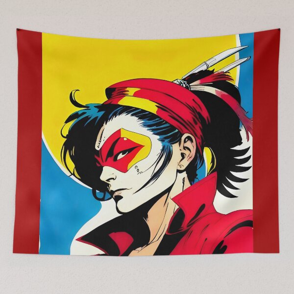 Item preview, Retro, 90's comic art, warrior woman designed and sold by Awesome Things.