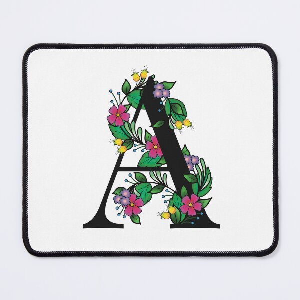 Item preview, Fancy Vibrant Floral Letter A designed and sold by CritterandBloom.