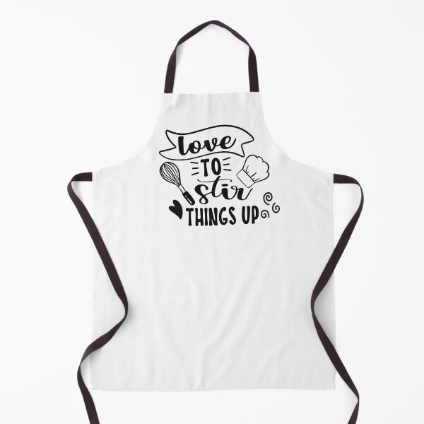 Item preview, Funny Quote "Love to stir things up" Kitchen Designed Apron designed and sold by Hearts Of Appalachia.