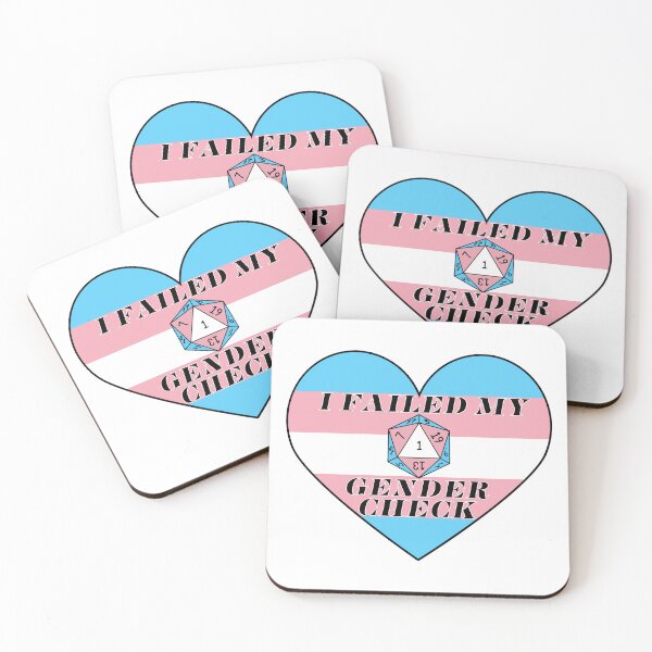 Item preview, Transgender - I failed my gender check - Natural 1 - Critical Fail - D&D Novelty designed and sold by CC's Designs.