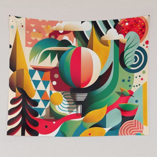 Item preview, Vibrant Abstract Geometric Art  designed and sold by Ecollections.