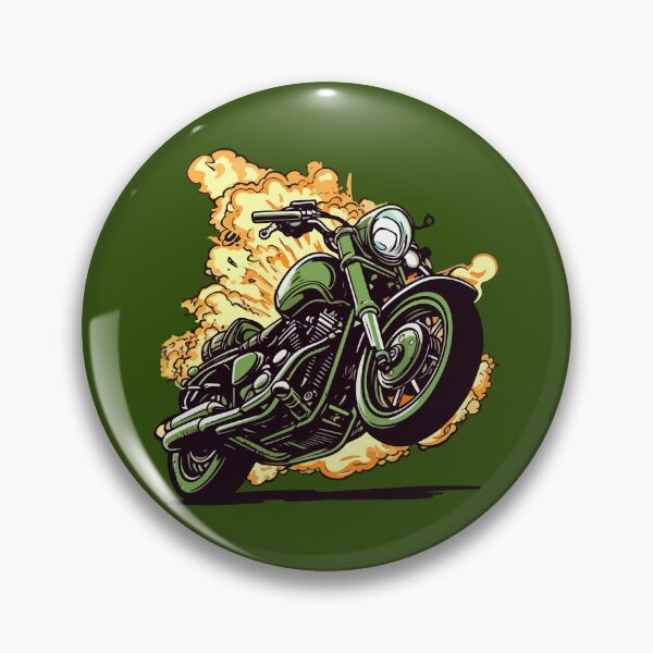 Item preview, Cool Motorcycle Revving Up Cartoon Style designed and sold by Arncil.