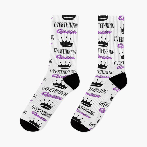 Item preview, Overthinking Queen | Black&Purple designed and sold by BabyyPiscess99.