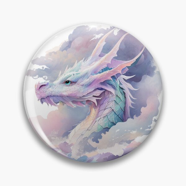 Item preview, Air Elemental Dragon Watercolor designed and sold by Art-by-Aelia.