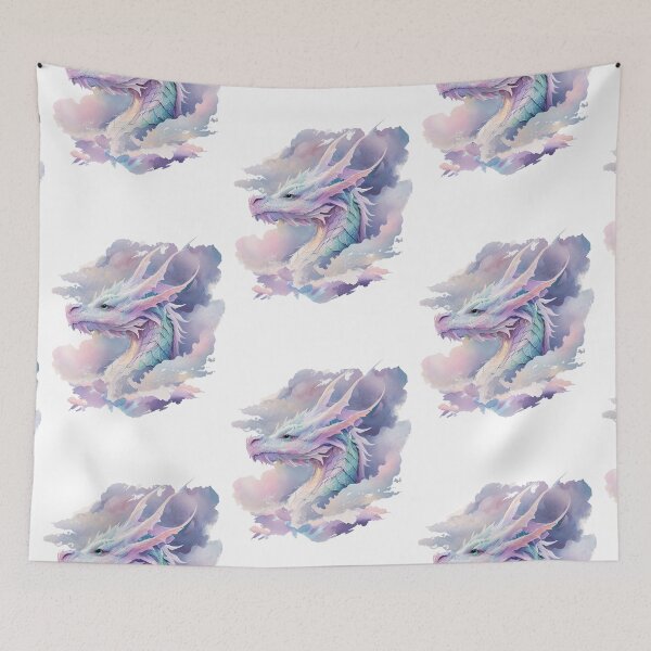Item preview, Air Elemental Dragon Watercolor designed and sold by Art-by-Aelia.