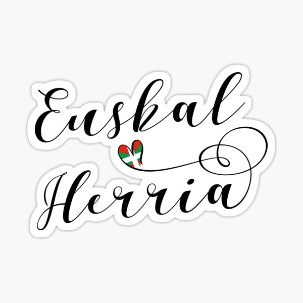 Pays Basque, Coeur Euskal Herria, Coeur Pays Basque Sticker