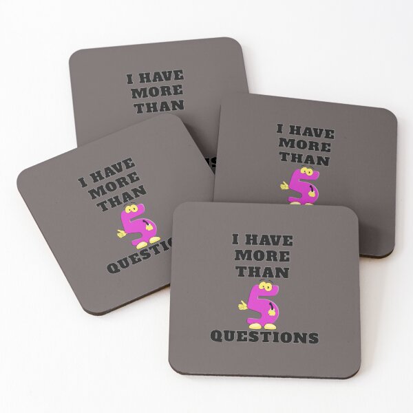 Item preview, I Have More Than five Questions designed and sold by RendoRed.