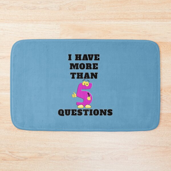 Item preview, I Have More Than five Questions designed and sold by RendoRed.