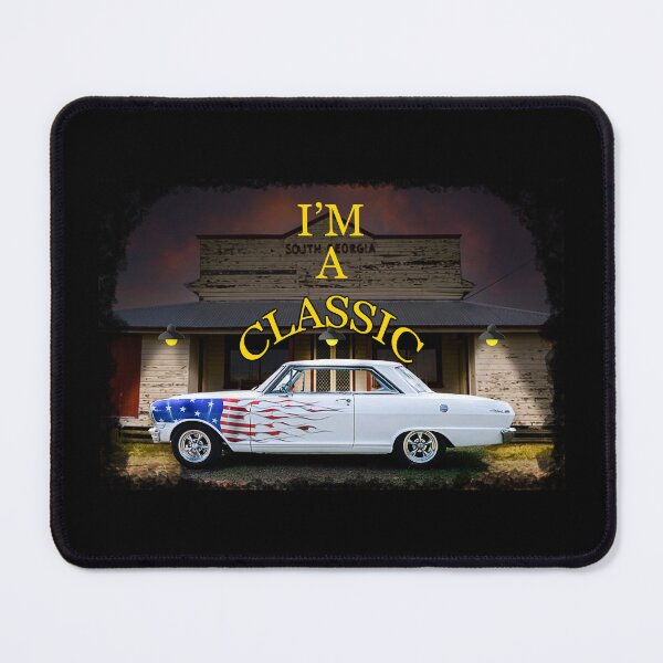 Item preview, I'm a Classic - American Classic Nova Sedan with American Flag designed and sold by Michael van der Hoorn.