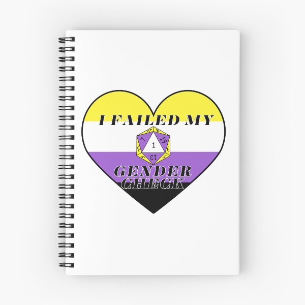 Item preview, Nonbinary - I failed my gender check - Natural 1 - Critical Fail - D&D Novelty designed and sold by CC's Designs.
