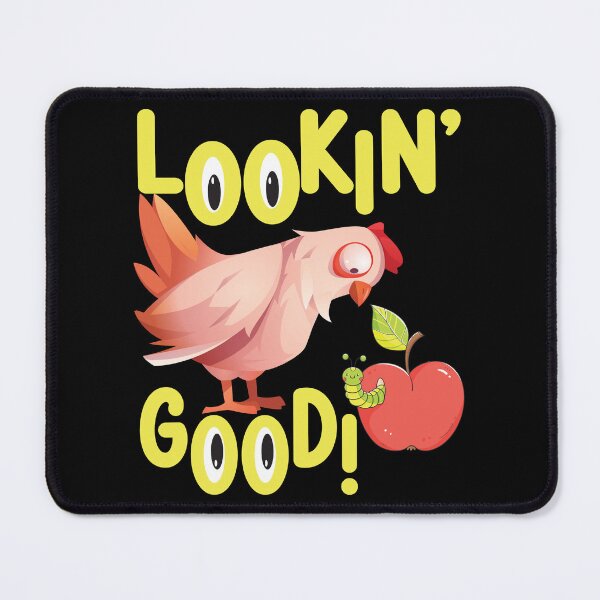 Item preview, Lookin' Good Funny Chicken Gets The Worm For Dark Colors designed and sold by designsmostfowl.