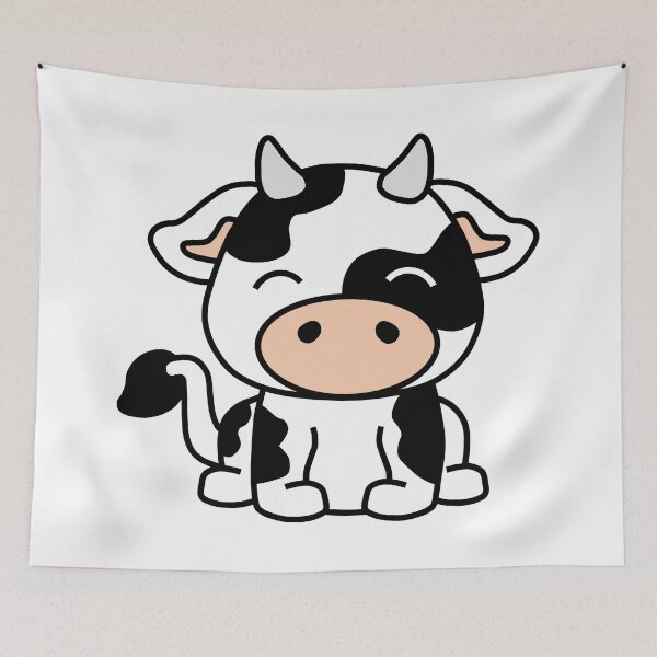Item preview, Cute Black and White Spotted Cow designed and sold by OrderofOps.