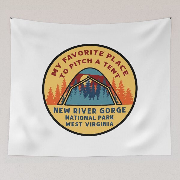 Item preview, New River Gorge National Park Tent Patch designed and sold by VanyaKar.