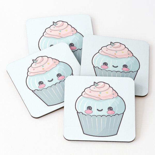 Item preview, Blue Frosted Cupcake designed and sold by Brush-Blueprint.