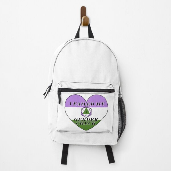 Item preview, Genderqueer - I failed my gender check - Natural 1 - Critical Fail - D&D Novelty designed and sold by CC's Designs.