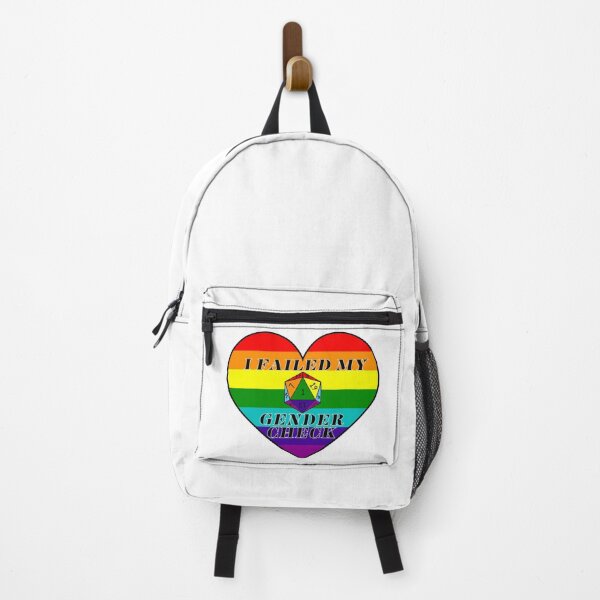 Item preview, Rainbow flag - I failed my gender check - Natural 1 - Critical Fail - D&D Novelty designed and sold by CC's Designs.