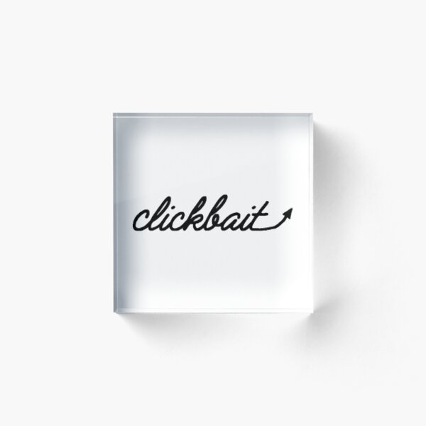 David Dobrik Clickbait Acrylic Block