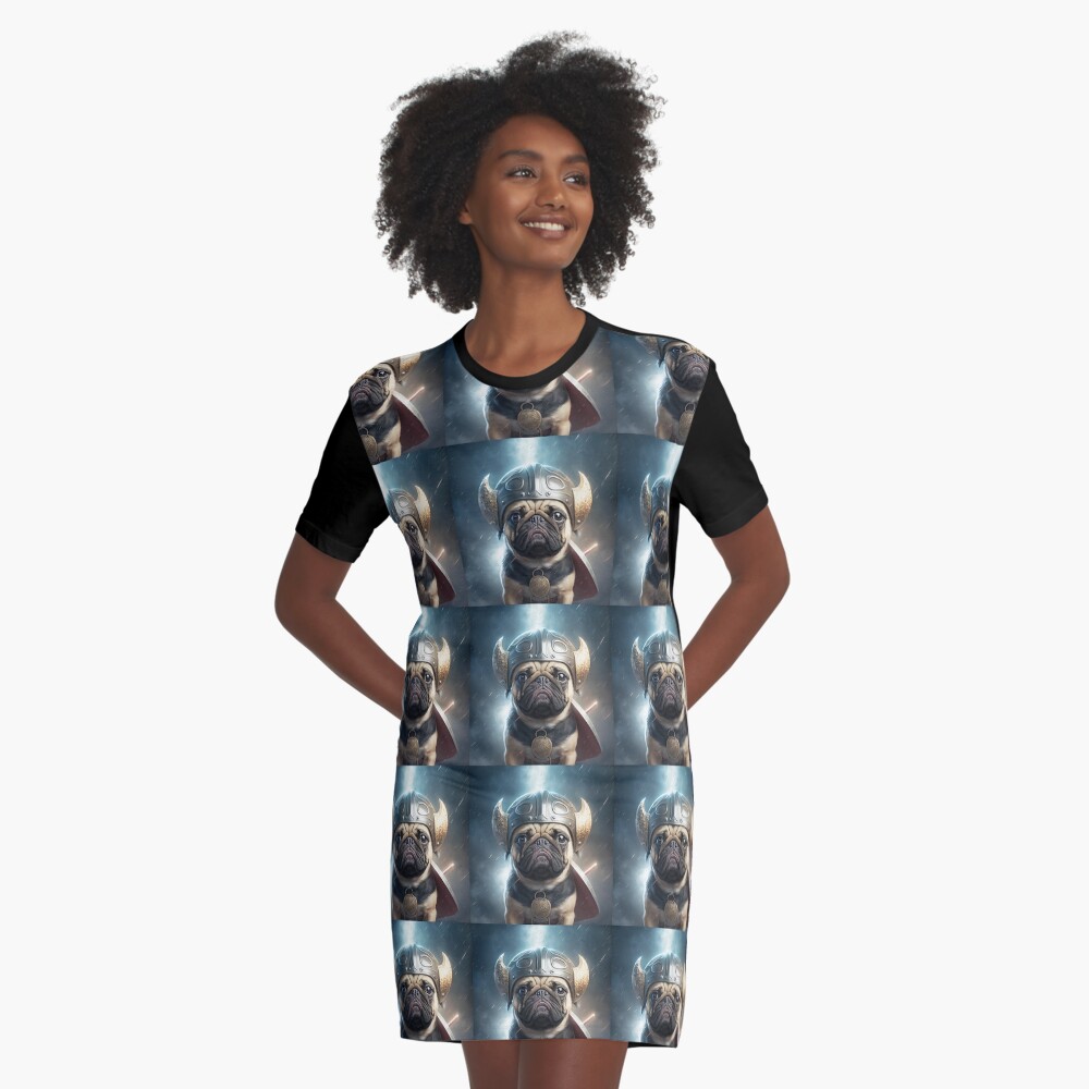 Item preview, Graphic T-Shirt Dress designed and sold by ShoppingWarrior.