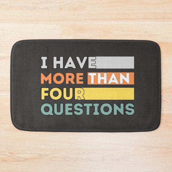 Item preview, I Have More Than Four Questions vintage designed and sold by Stickers  Designer.