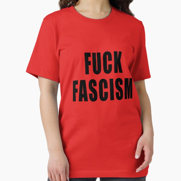 Vista previa del artículo con la obra «A LA MIERDA EL FASCISMO», diseñado y vendido por LoveAndDefiance.