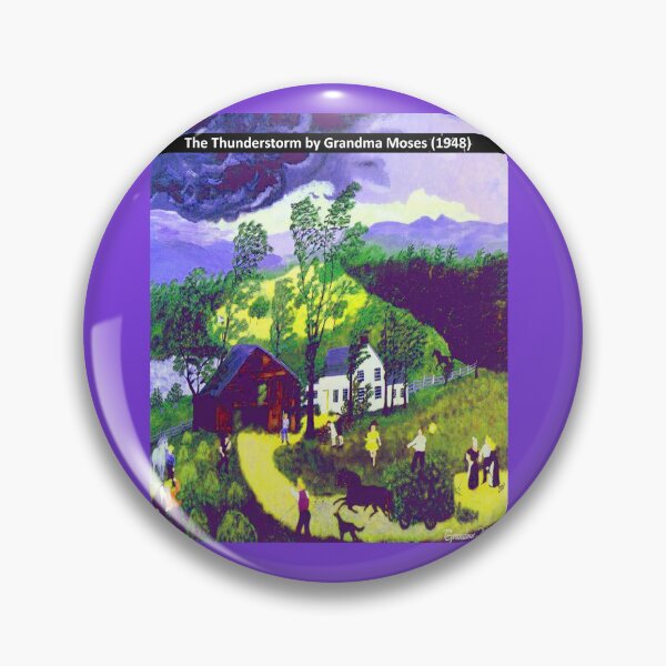 Item preview, Famous folk artist: Grandma Moses - The Thunderstorm (1948) designed and sold by mturns57.
