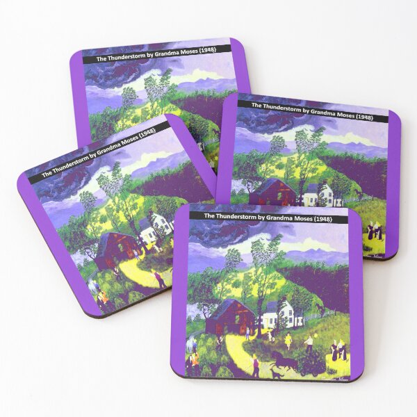 Item preview, Famous folk artist: Grandma Moses - The Thunderstorm (1948) designed and sold by mturns57.