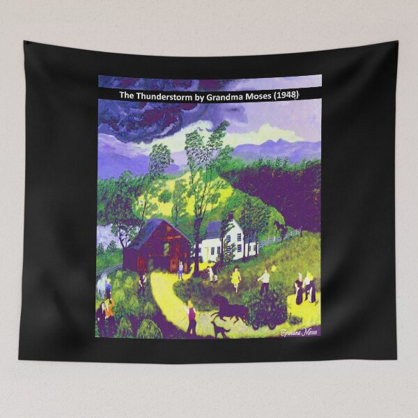Item preview, Famous folk artist: Grandma Moses - The Thunderstorm (1948) designed and sold by mturns57.